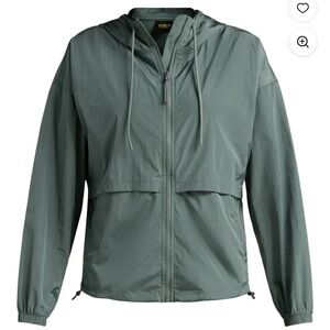 Athletic Works Women's Zip Front Cropped Windbreaker Jacket, Size X-Large